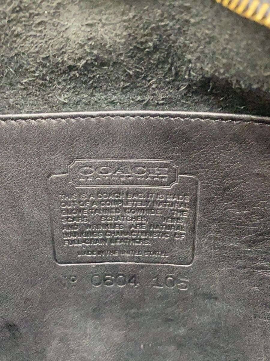 COACH Shoulder Bag Leather BLK 105 5