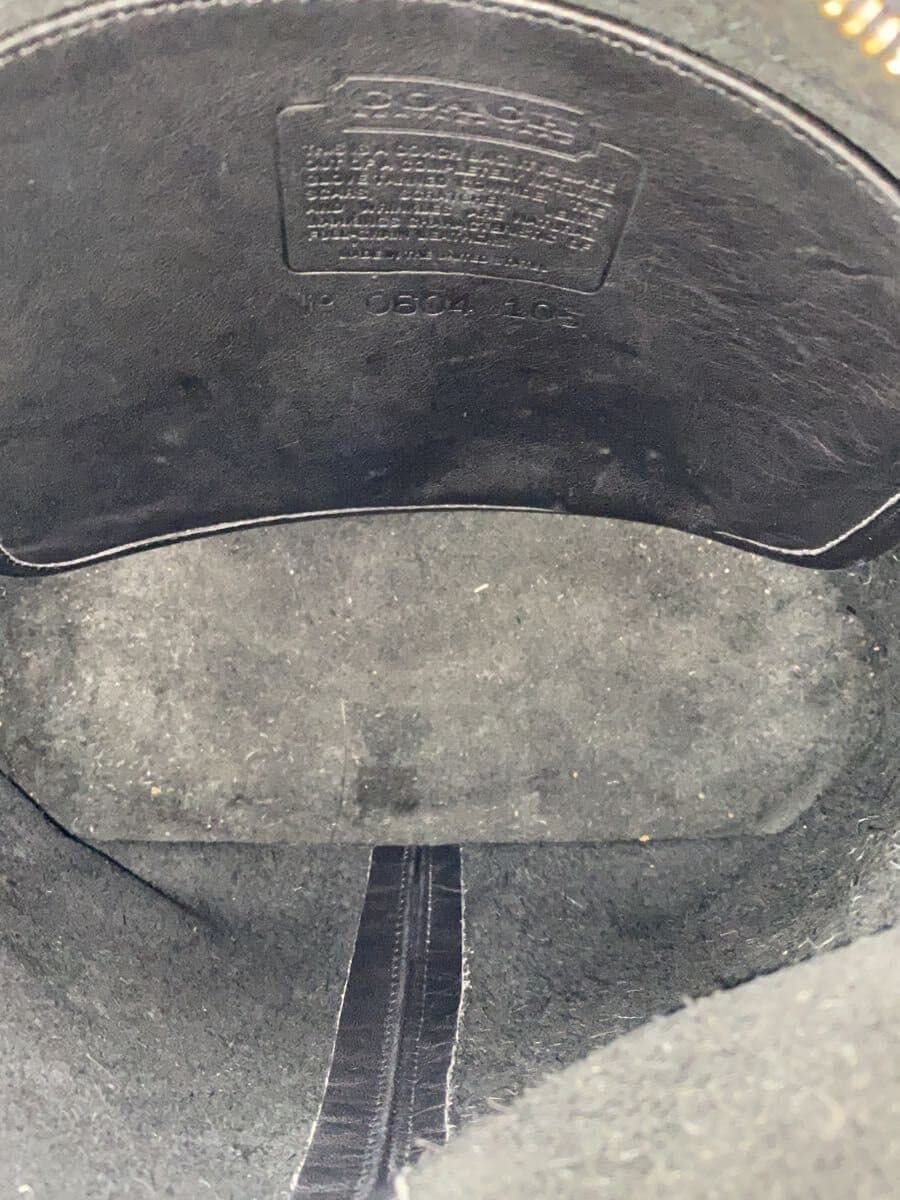 COACH Shoulder Bag Leather BLK 105 6