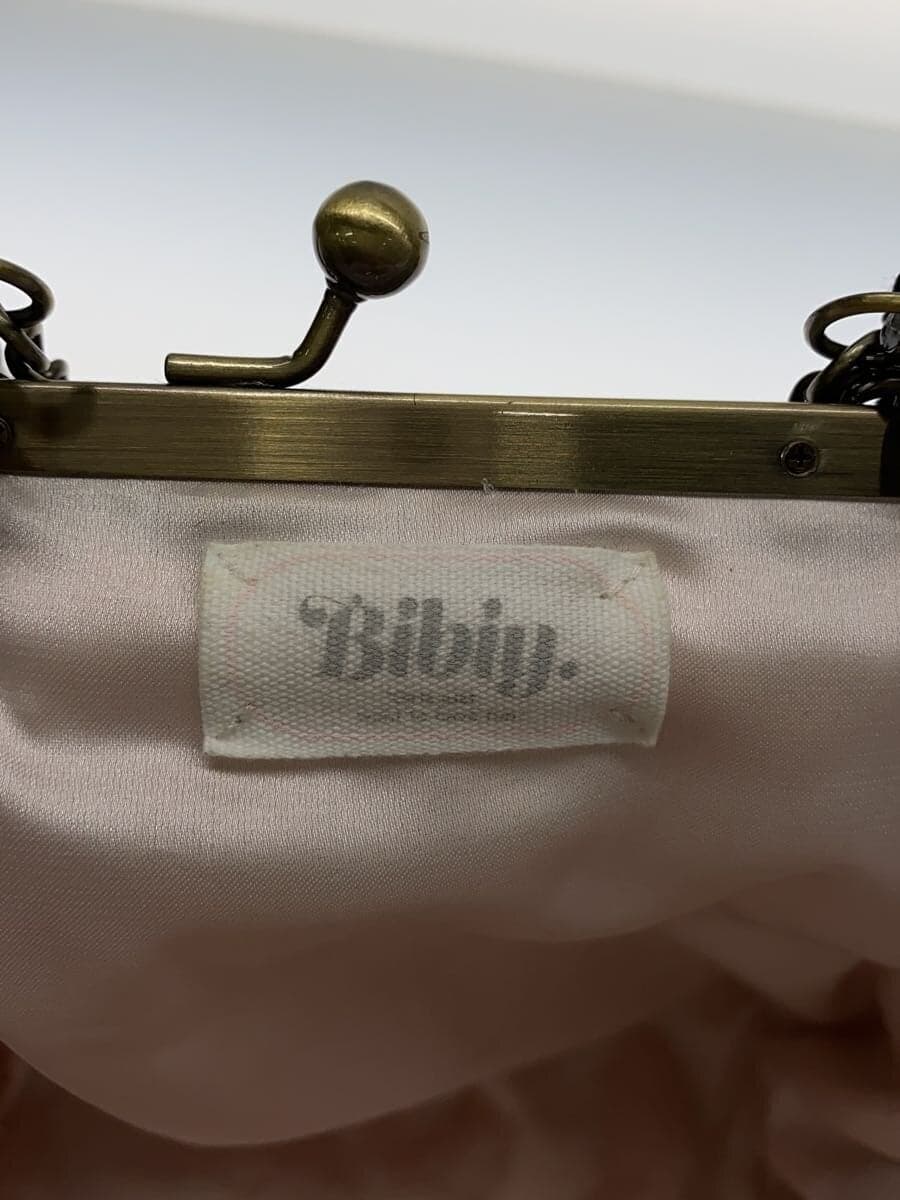 Bibiy. Frame purse Shoulder bag Cotton BLK All-over pattern 5