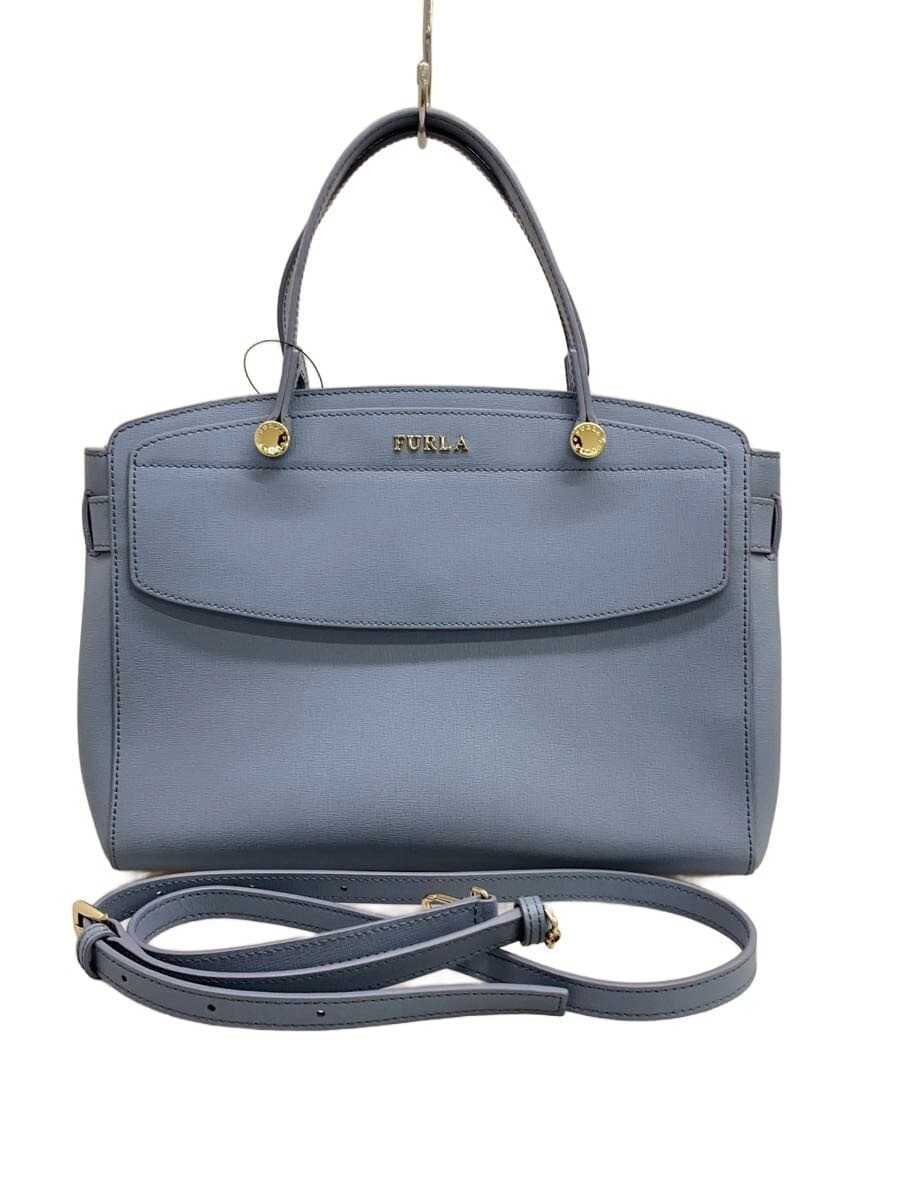 FURLA Handbag Leather BLU