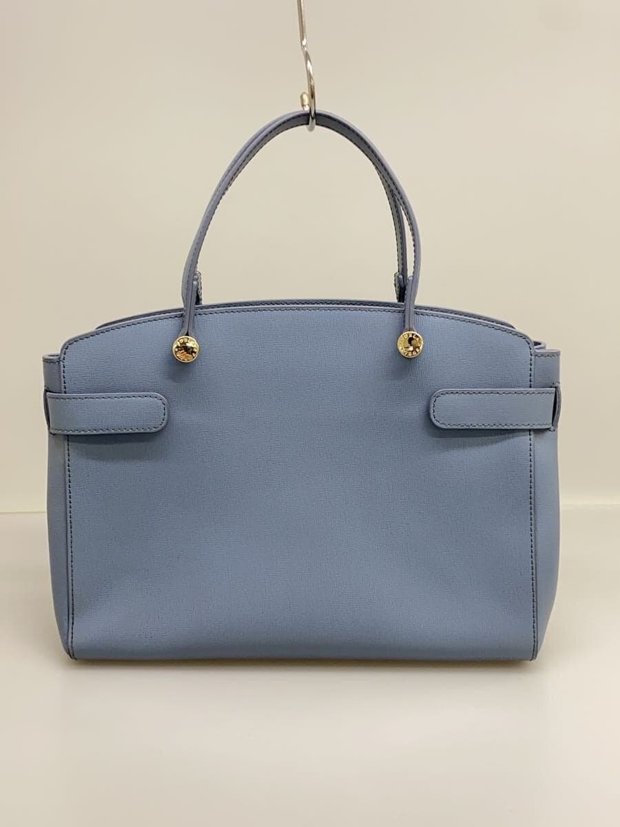 FURLA Handbag Leather BLU 3
