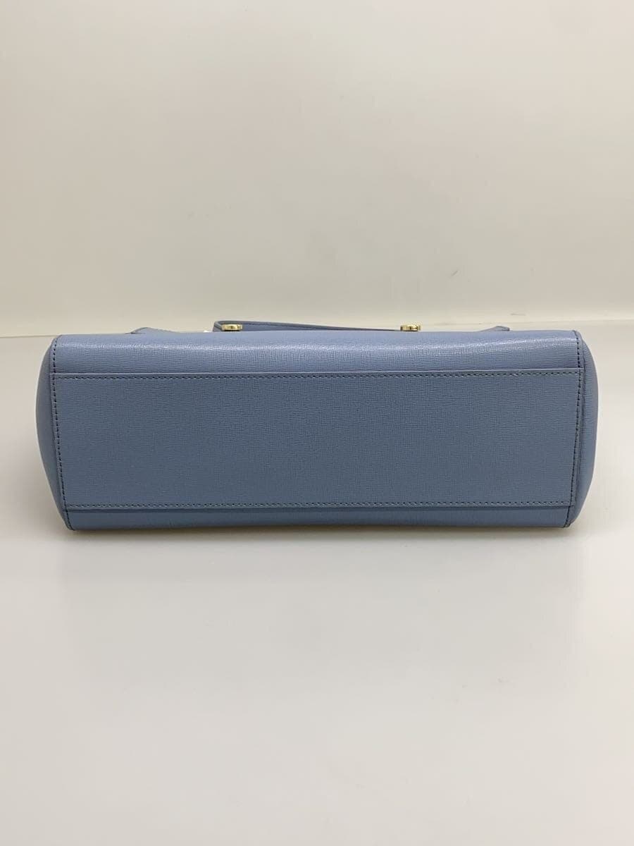 FURLA Handbag Leather BLU 4