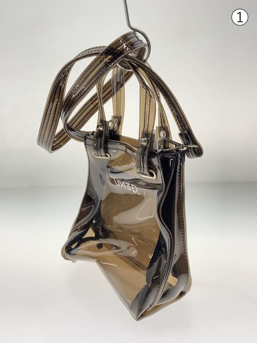 UN3D.SLD MIX TOTE 2-Way Shoulder Bag PVC BLK Solid 2