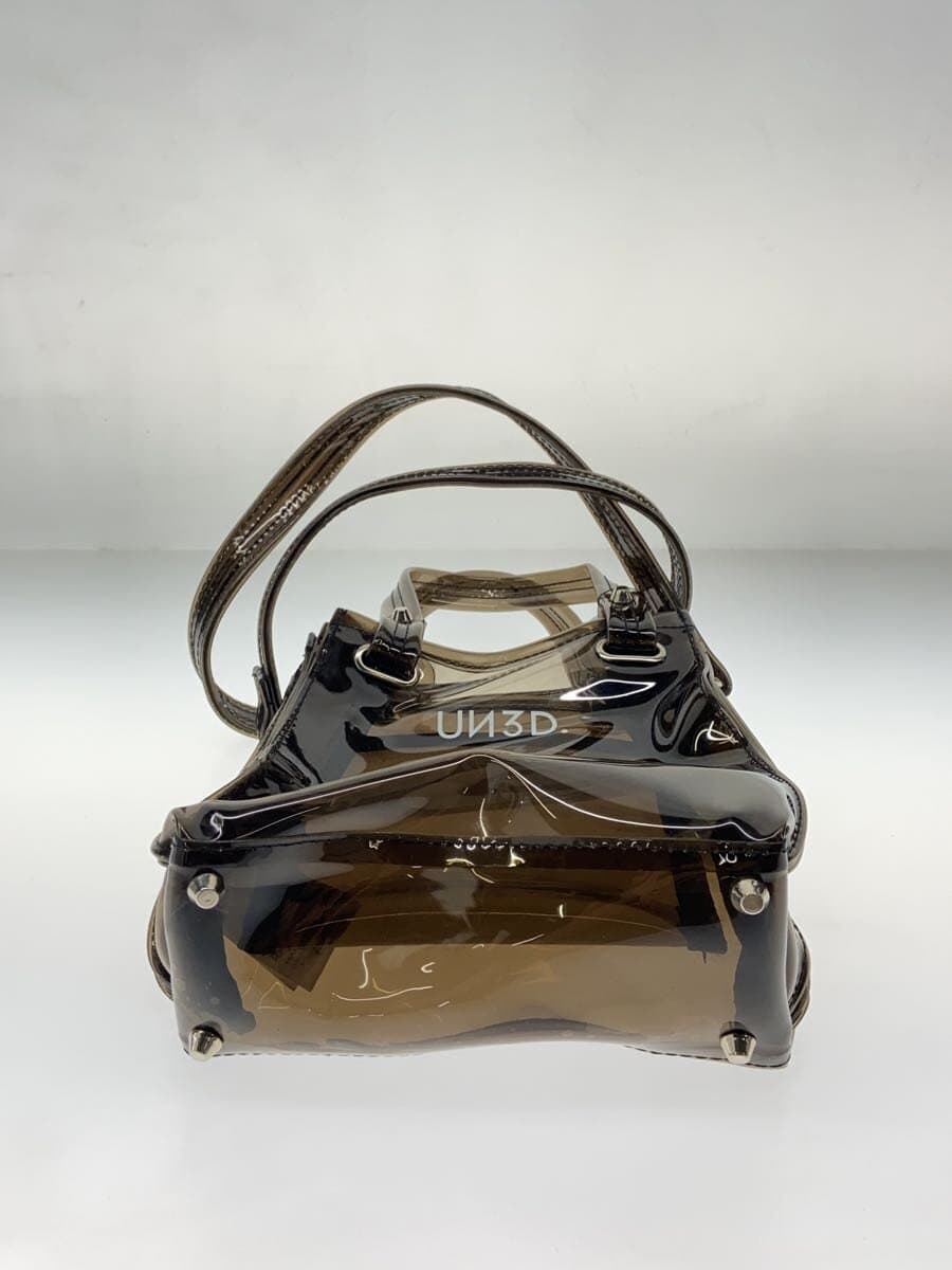 UN3D.SLD MIX TOTE 2-Way Shoulder Bag PVC BLK Solid 4