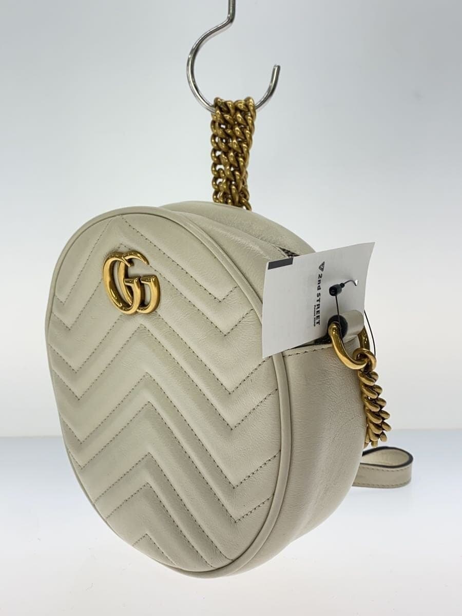 GUCCI Shoulder Bag_GG Marmont_Quilted Leather WHT Solid 550154 0OLET 9022 2