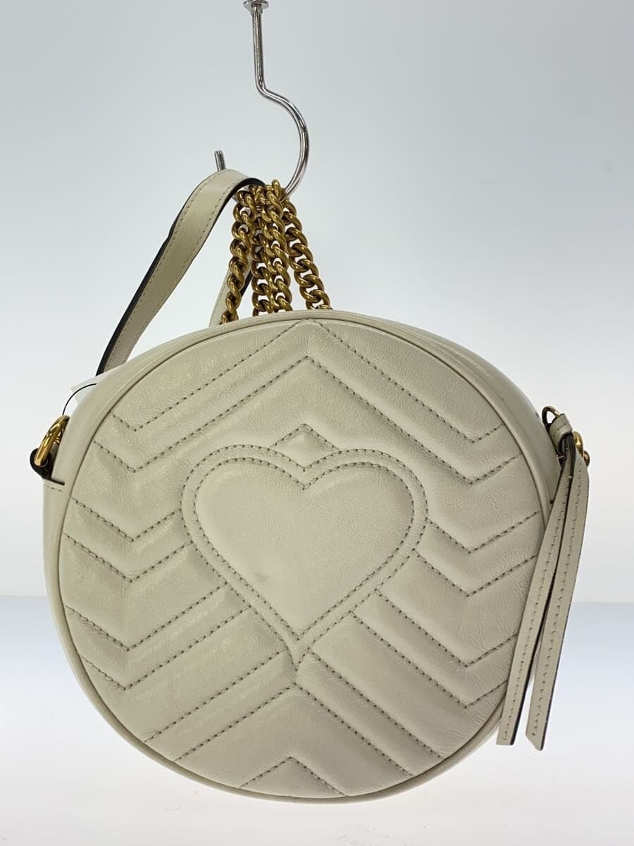GUCCI Shoulder Bag_GG Marmont_Quilted Leather WHT Solid 550154 0OLET 9022 3