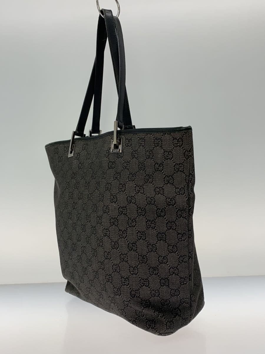 GUCCI Tote Bag_GG Canvas Canvas Black Allover Pattern 31243 2