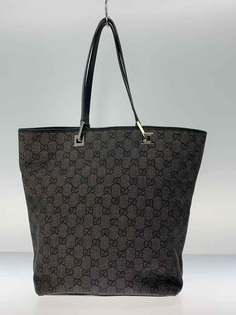 GUCCI Tote Bag_GG Canvas Canvas Black Allover Pattern 31243 3
