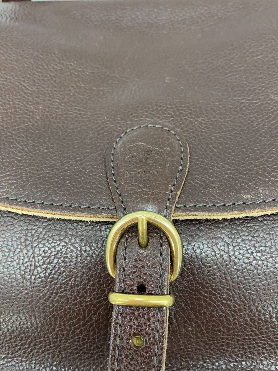 IL BISONTE Shoulder Bag Cowhide BRW Solid 54202-3-00711 5