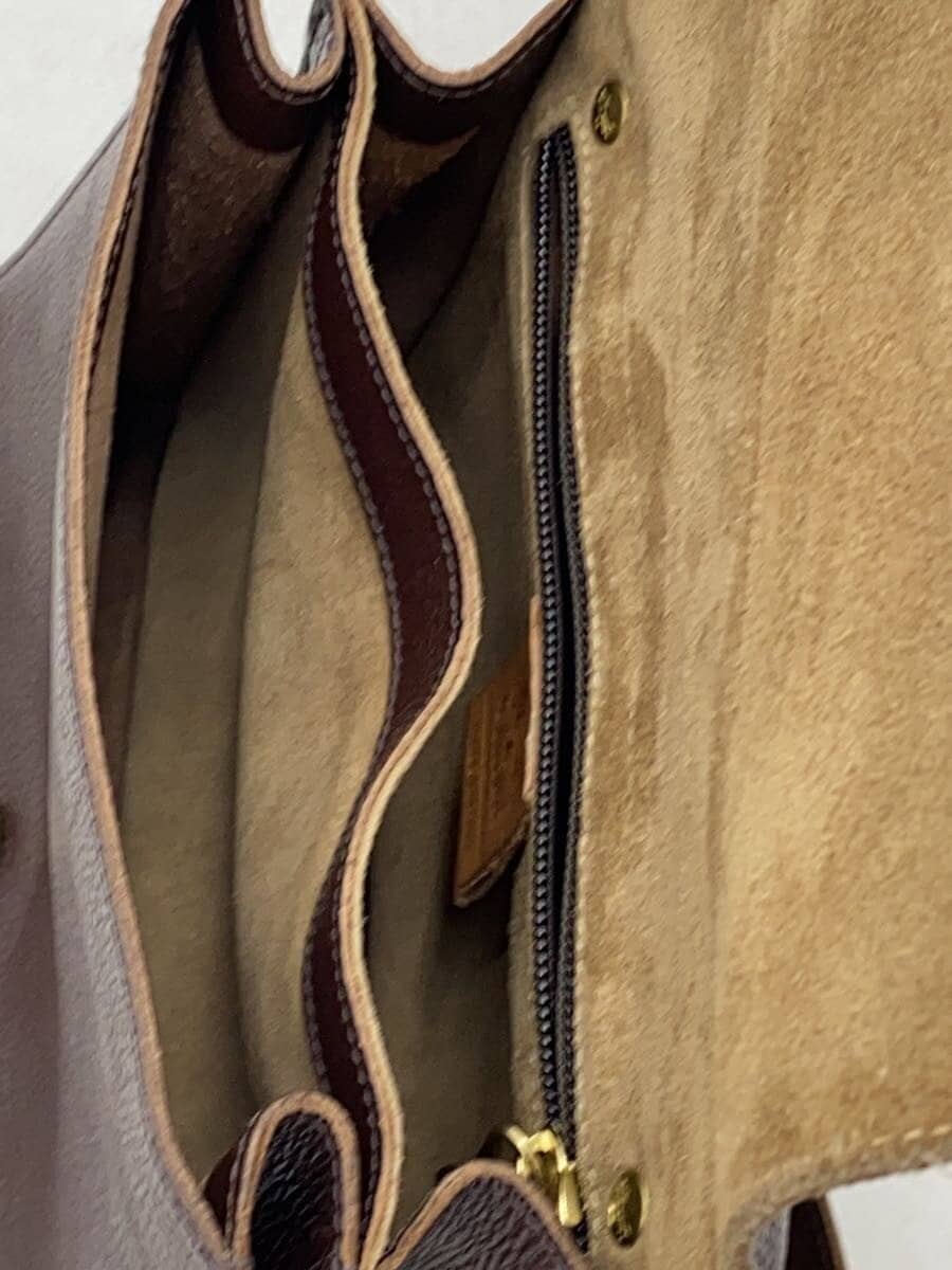 IL BISONTE Shoulder Bag Cowhide BRW Solid 54202-3-00711 7