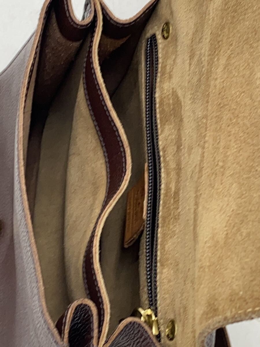 IL BISONTE Shoulder Bag Cowhide BRW Solid 54202-3-00711 7