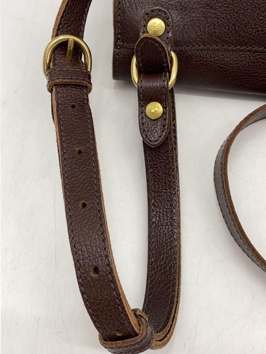 IL BISONTE Shoulder Bag Cowhide BRW Solid 54202-3-00711 9