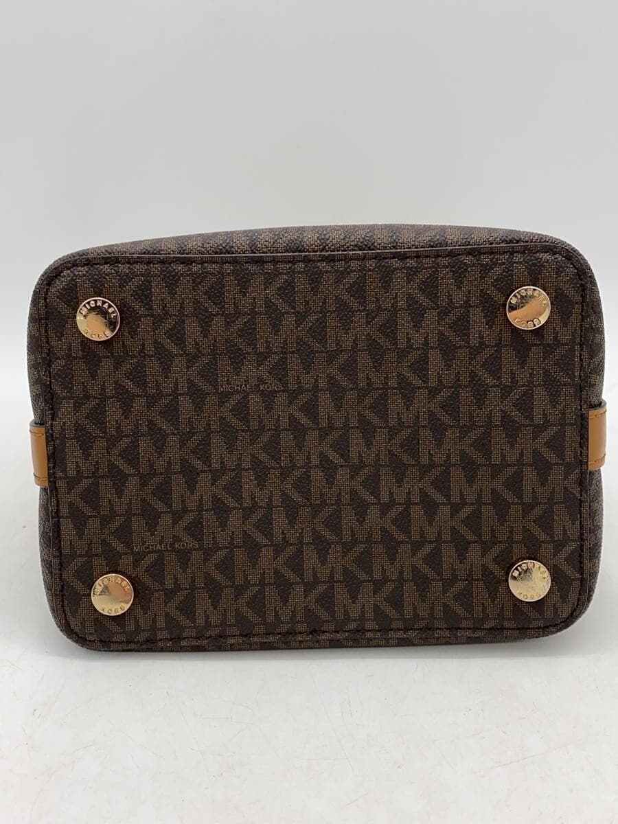 MICHAEL KORS Shoulder Bag Leather BRW All Over Pattern BA-1903 4