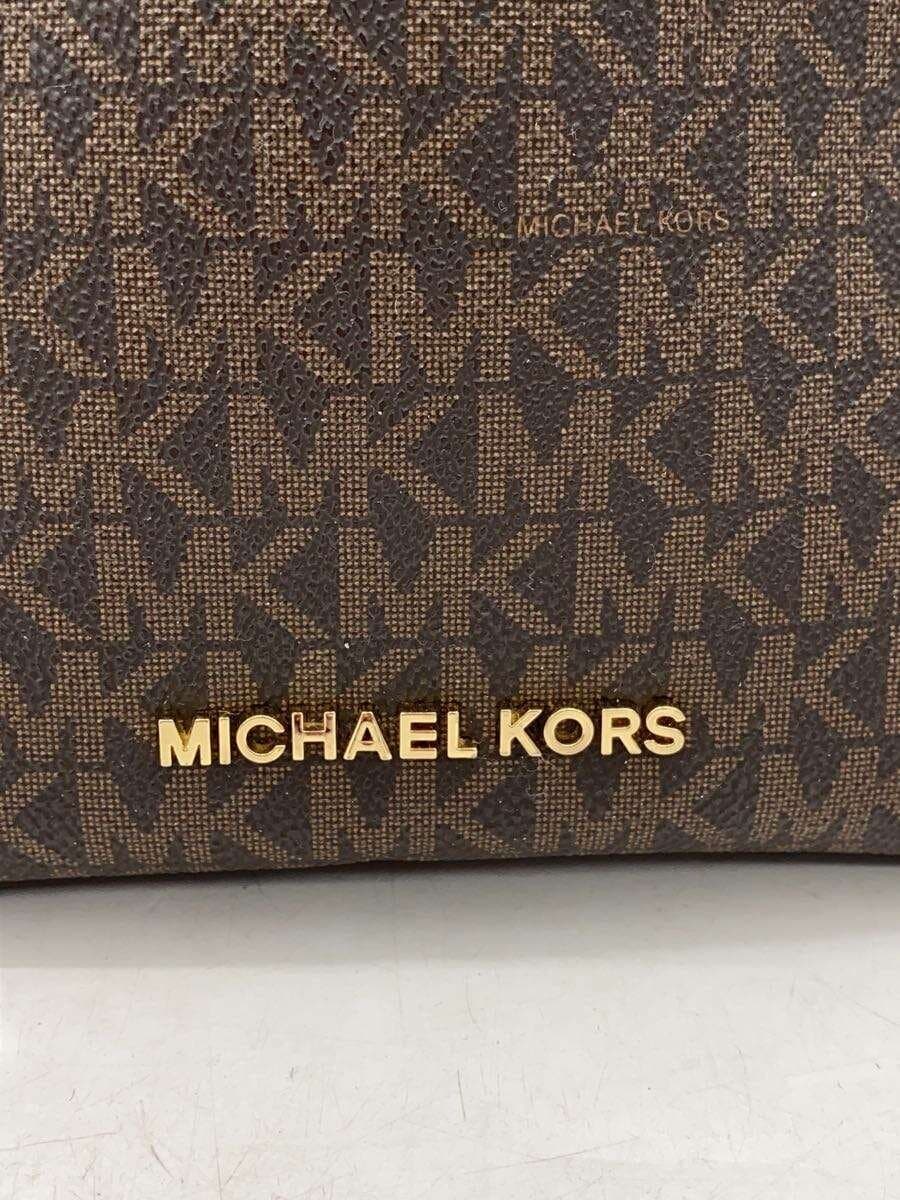 MICHAEL KORS Shoulder Bag Leather BRW All Over Pattern BA-1903 5