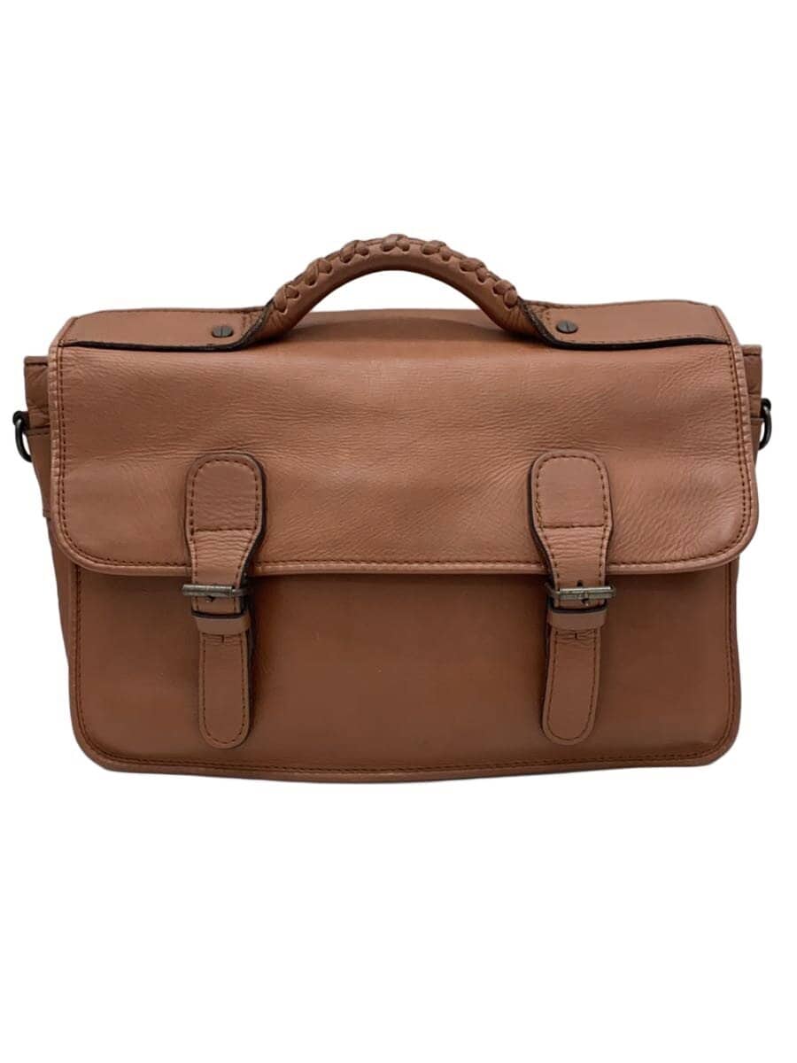 PORTER bag leather BRW plain