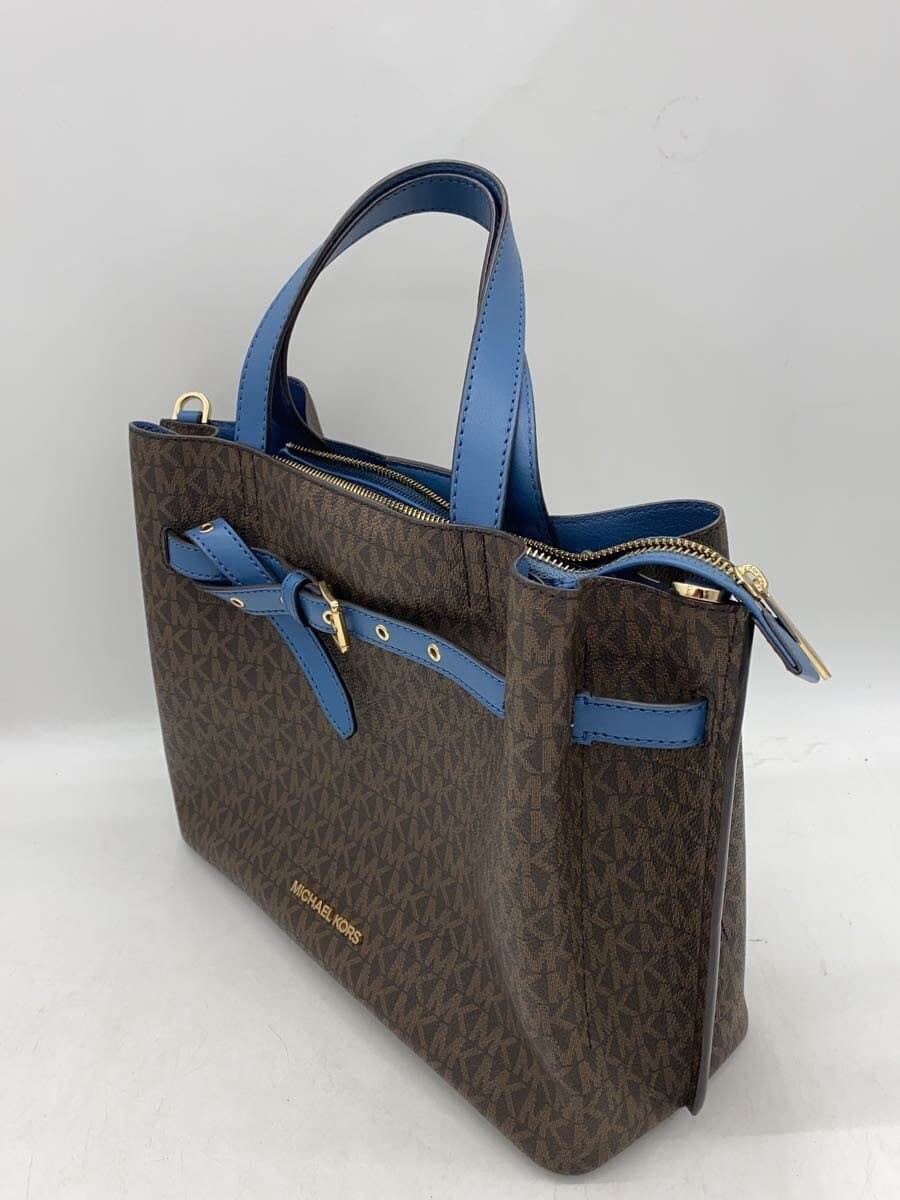 MICHAEL KORS handbag leather BRW all-over pattern CE-2007 2