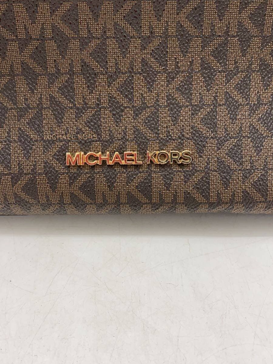 MICHAEL KORS handbag leather BRW all-over pattern CE-2007 5