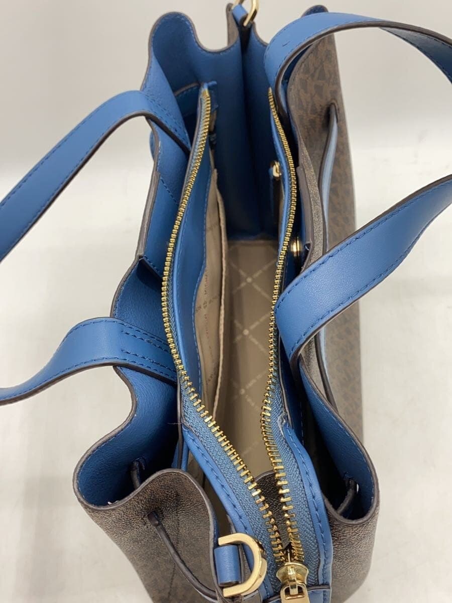 MICHAEL KORS handbag leather BRW all-over pattern CE-2007 7