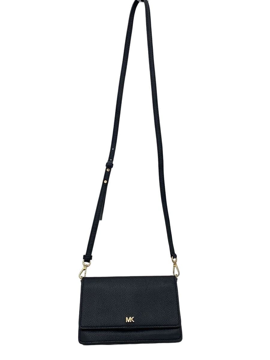 MICHAEL KORS Shoulder Bag Leather BLK Solid 32T8GF5C1L