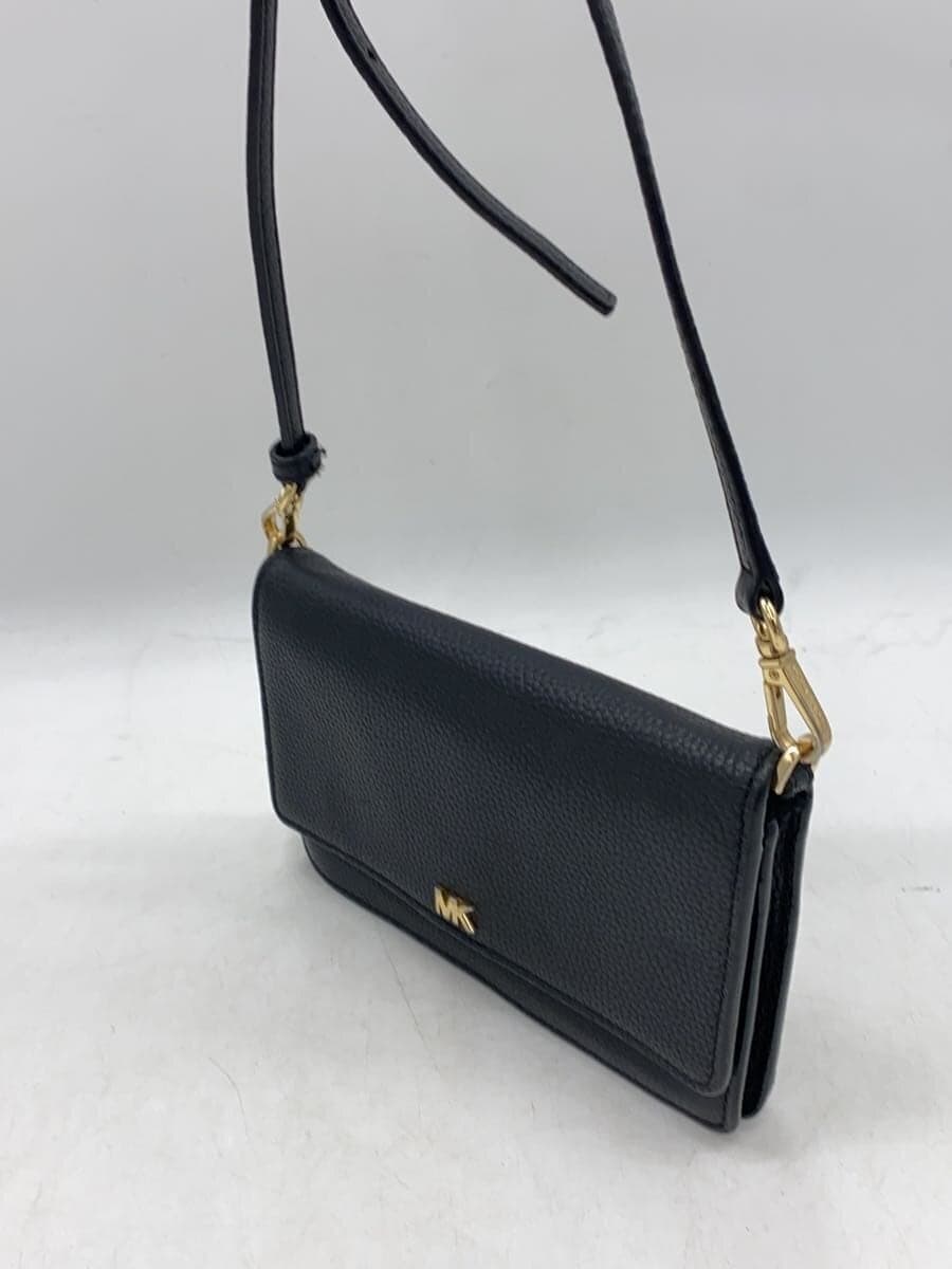 MICHAEL KORS Shoulder Bag Leather BLK Solid 32T8GF5C1L 2