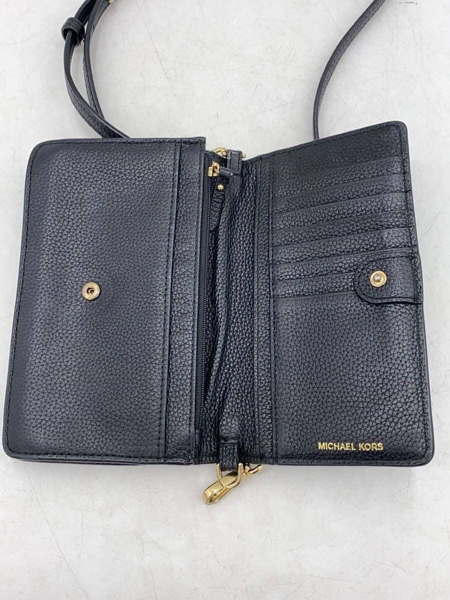 MICHAEL KORS Shoulder Bag Leather BLK Solid 32T8GF5C1L 6