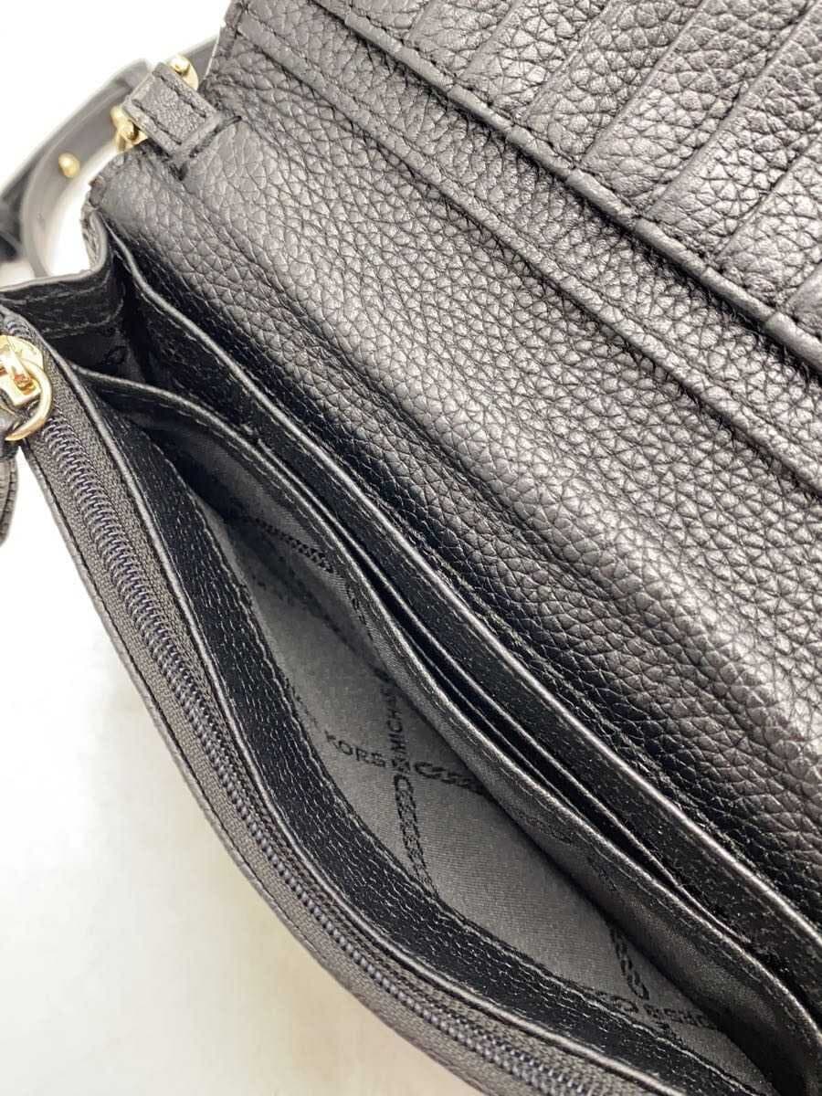 MICHAEL KORS Shoulder Bag Leather BLK Solid 32T8GF5C1L 7