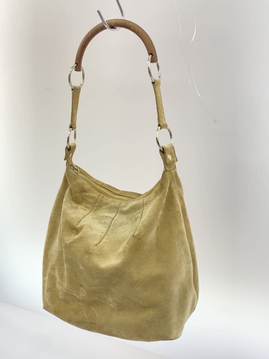 MIU MIU Handbag Suede BEG Solid 2