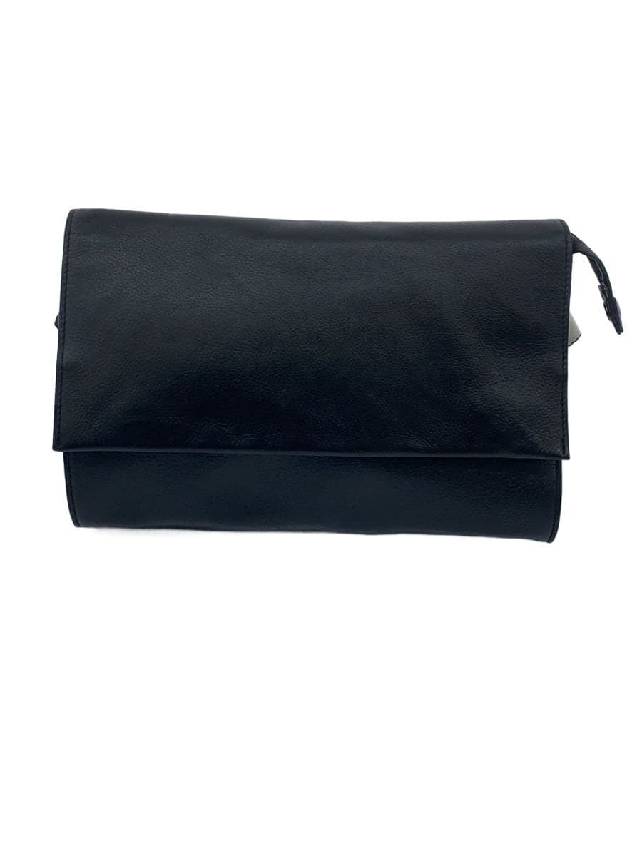 ear PAPILLONNER Shoulder Bag Leather BLK Solid