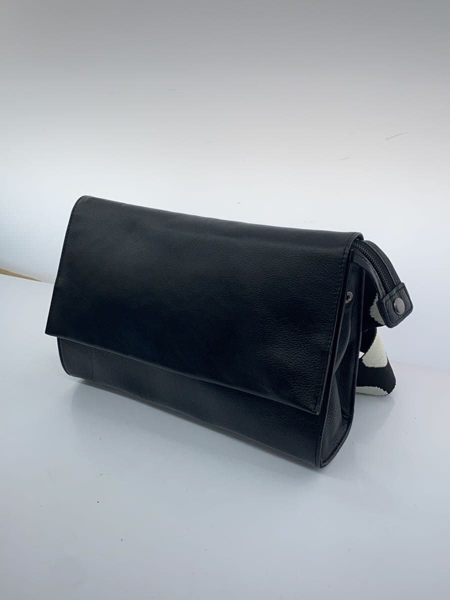 ear PAPILLONNER Shoulder Bag Leather BLK Solid 2