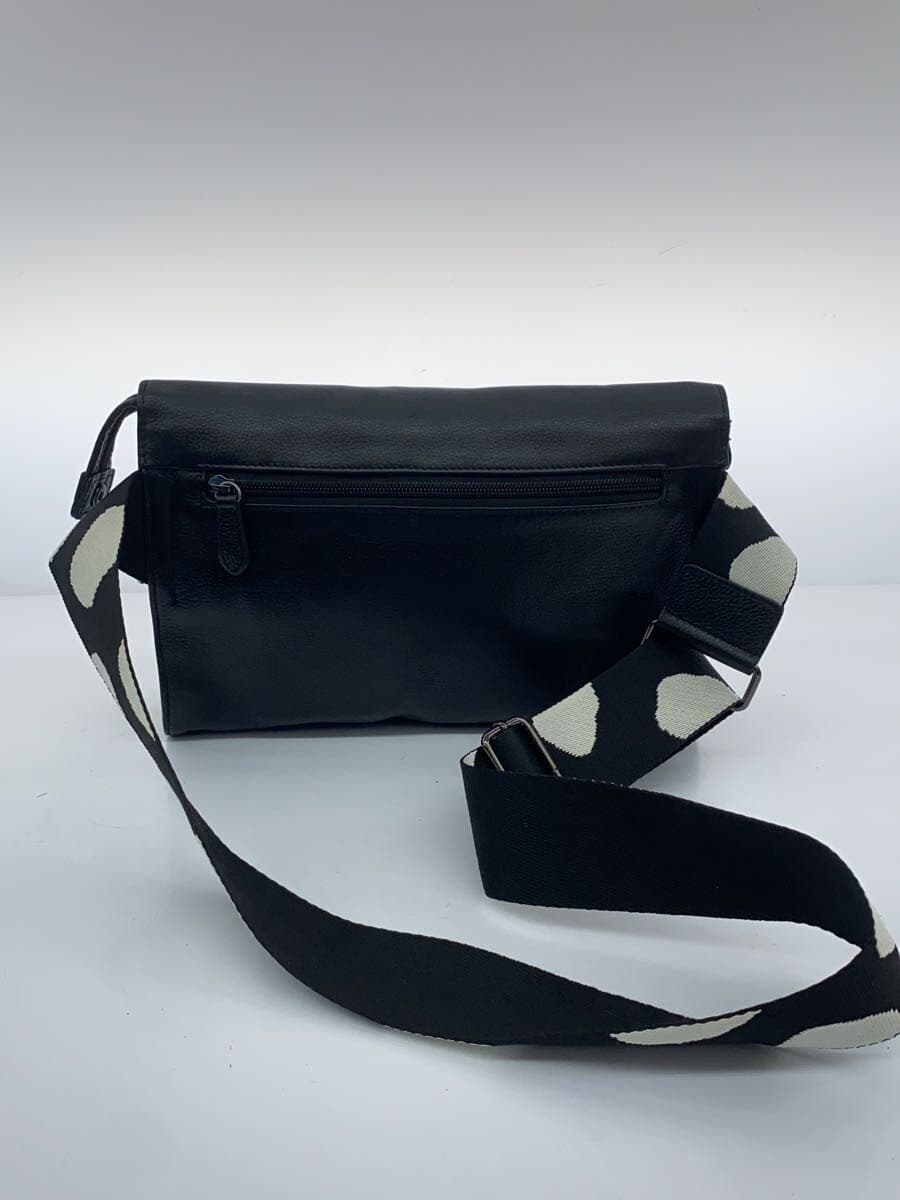 ear PAPILLONNER Shoulder Bag Leather BLK Solid 3