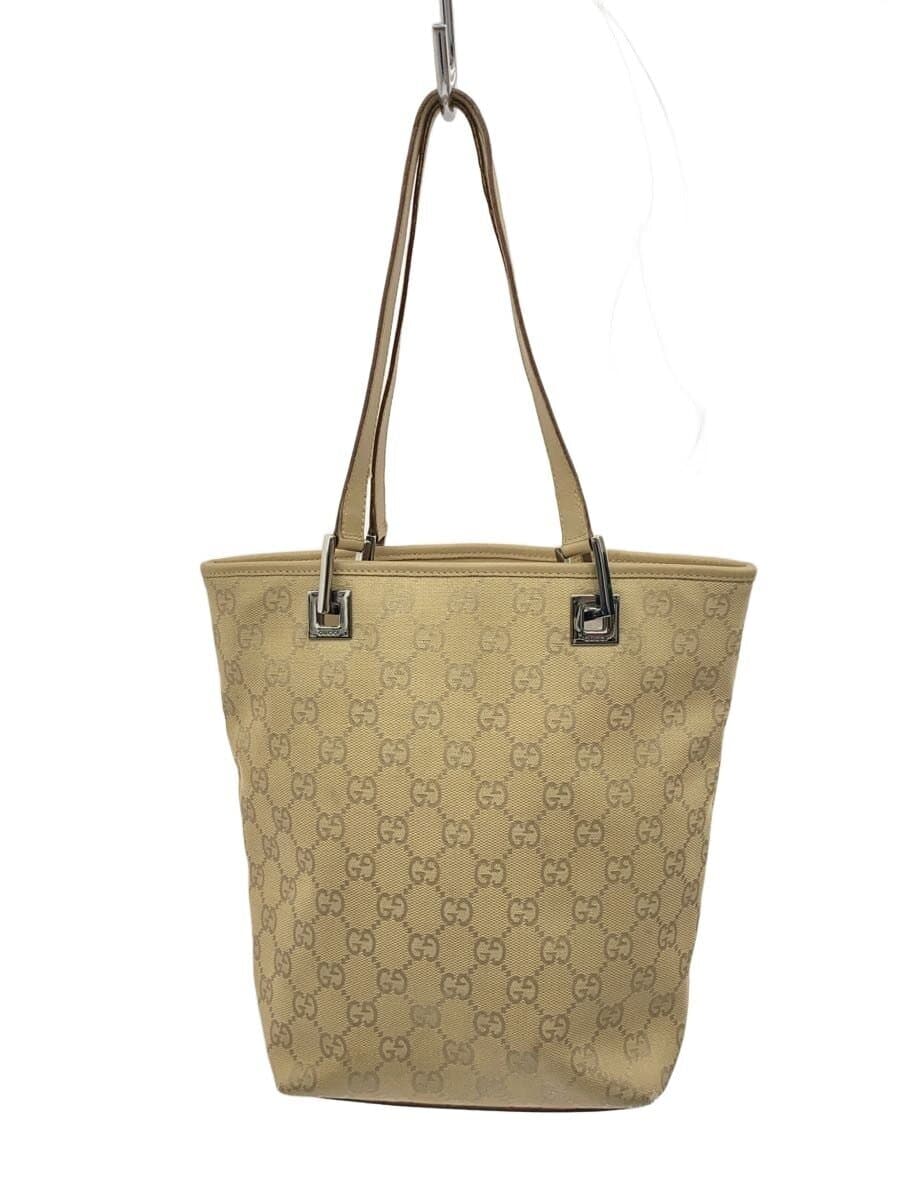 GUCCI Tote Bag_GG Canvas Canvas BRW