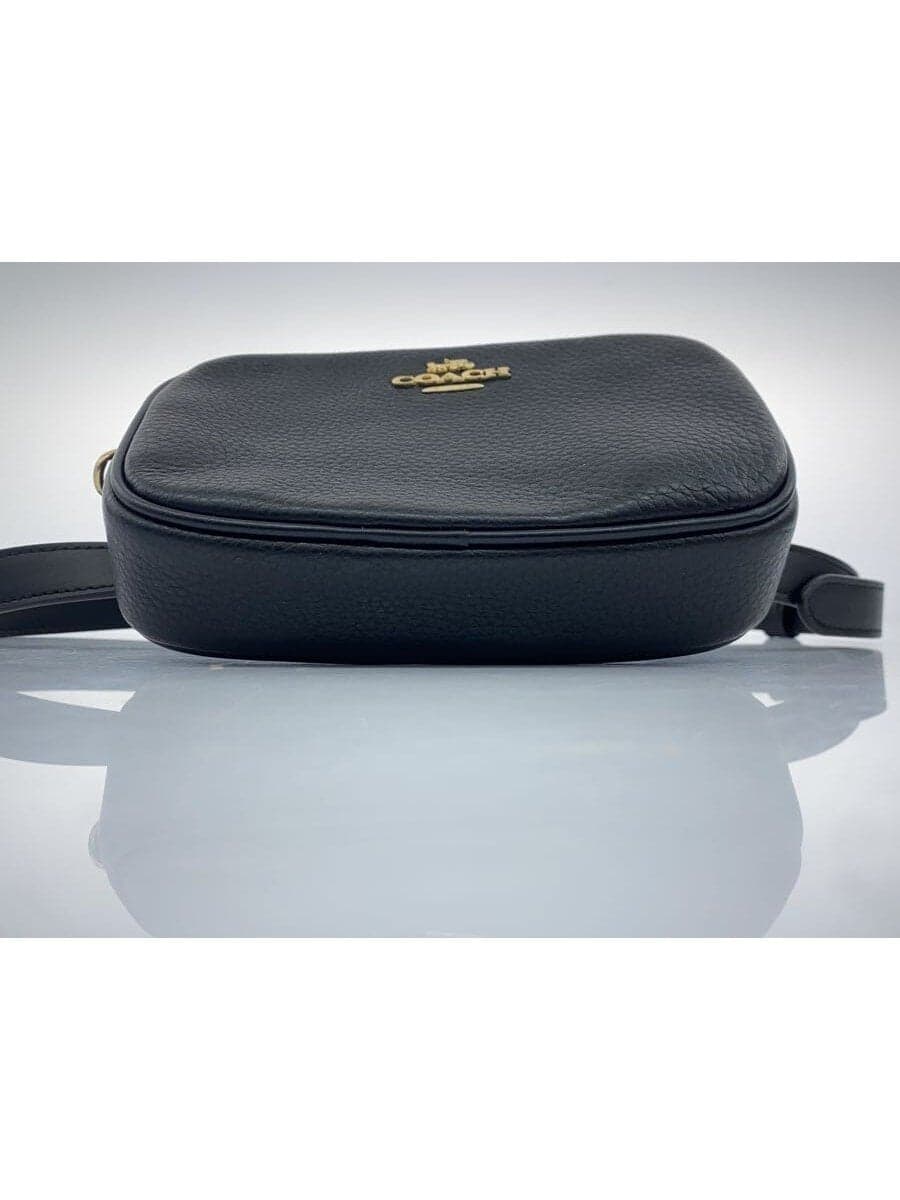 COACH Pouch Leather BLK Solid 4
