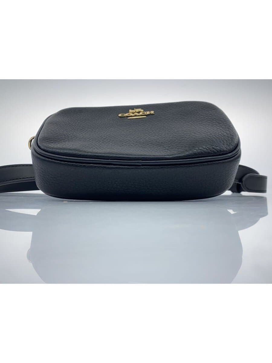 COACH Pouch Leather BLK Solid 4