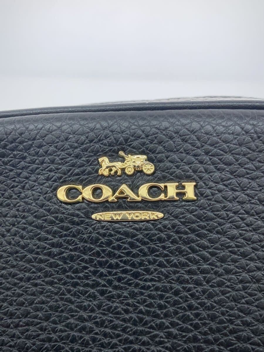 COACH Pouch Leather BLK Solid 5