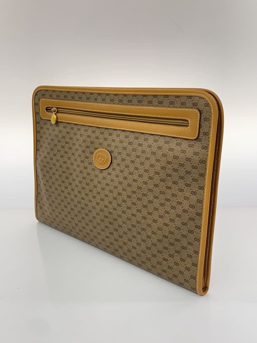 GUCCI Bag Leather BRW All-over Print A01701380 2