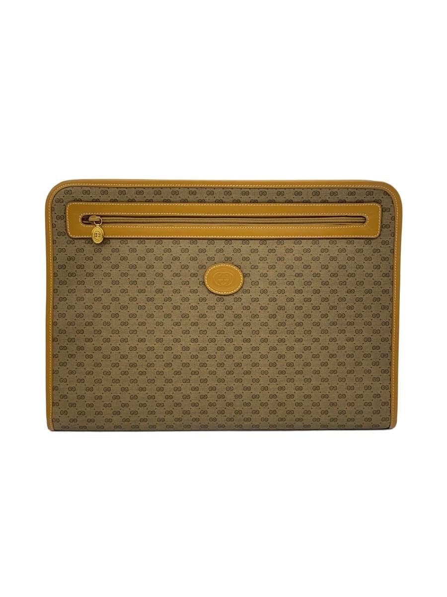 GUCCI Bag Leather BRW All-over Print A01701380