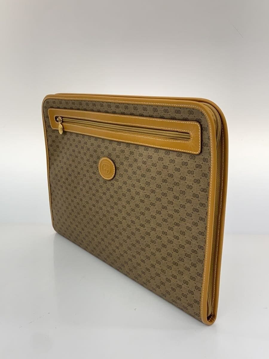 GUCCI Bag Leather BRW All-over Print A01701380 2