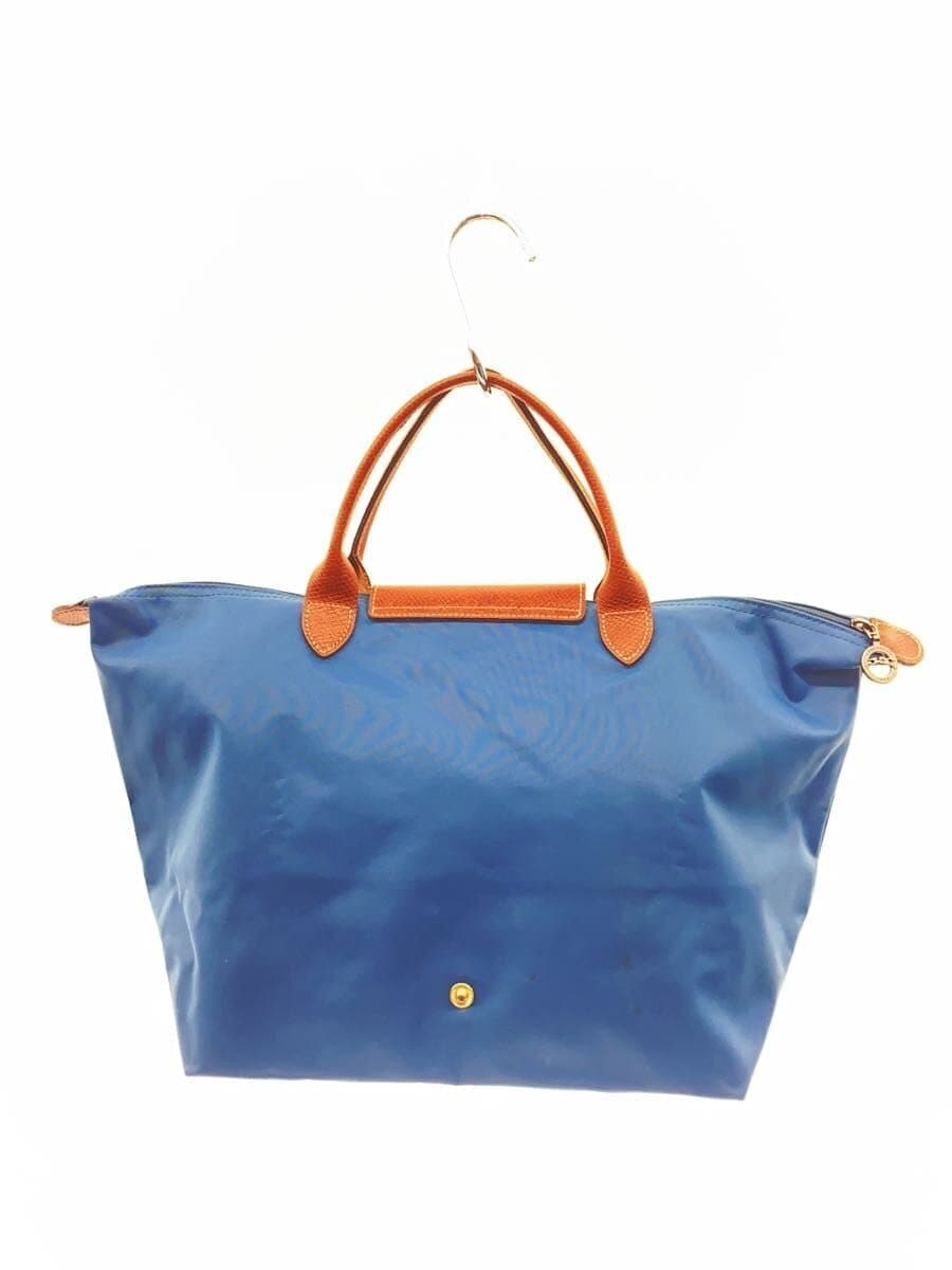 LONGCHAMP handbag nylon blue plain 3