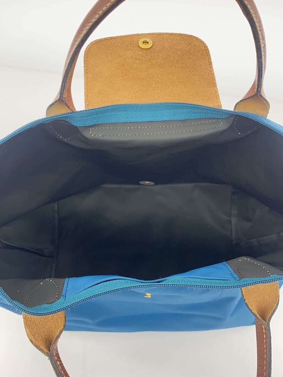 LONGCHAMP handbag nylon blue plain 6