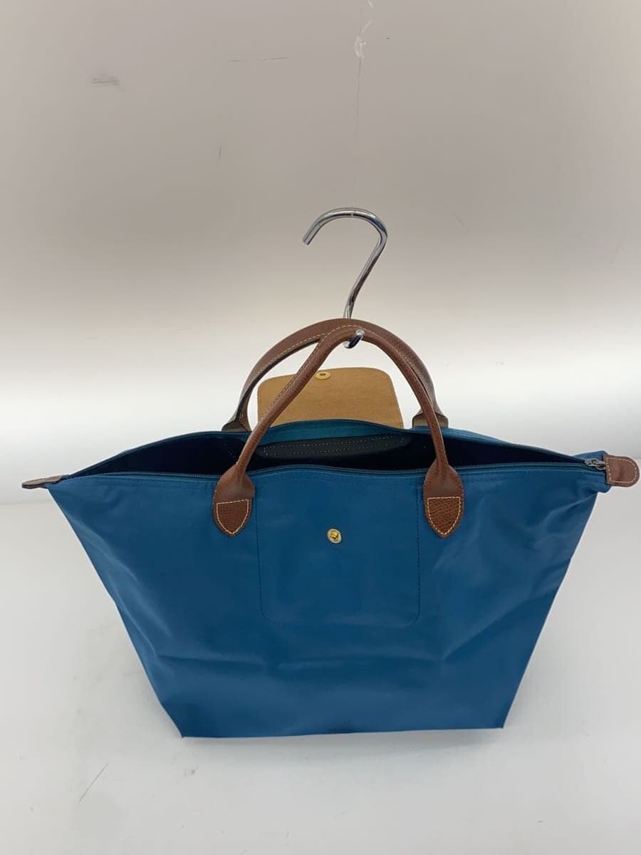 LONGCHAMP handbag nylon blue plain 7