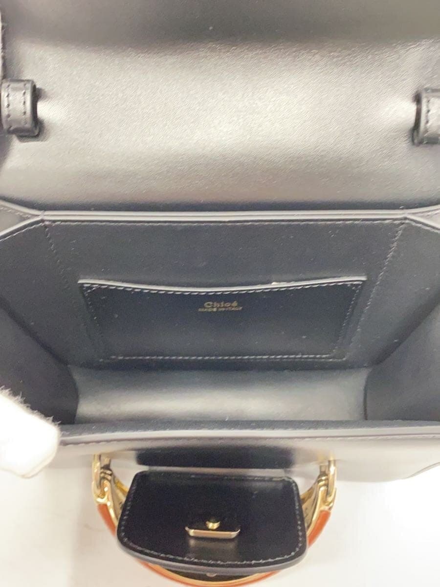Chloe Shoulder Bag Leather Black 6