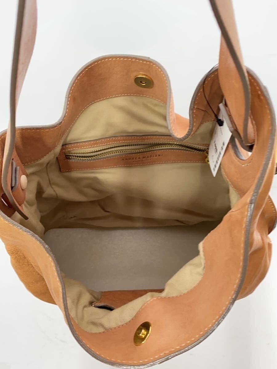 Andrea Mabiani Handbag Leather Orange Solid 6