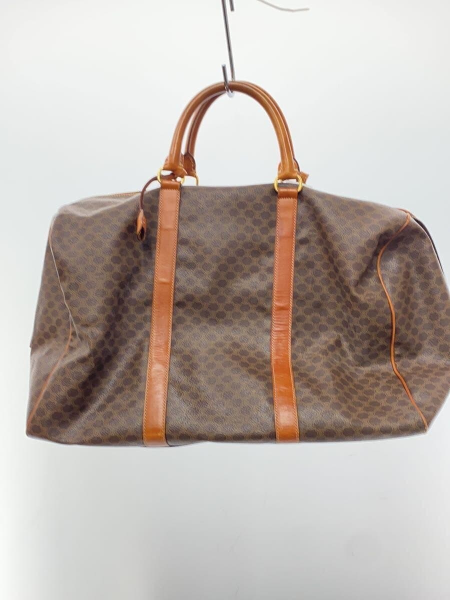 CELINE Boston Bag Leather Brown All Over Pattern MC98 2 3