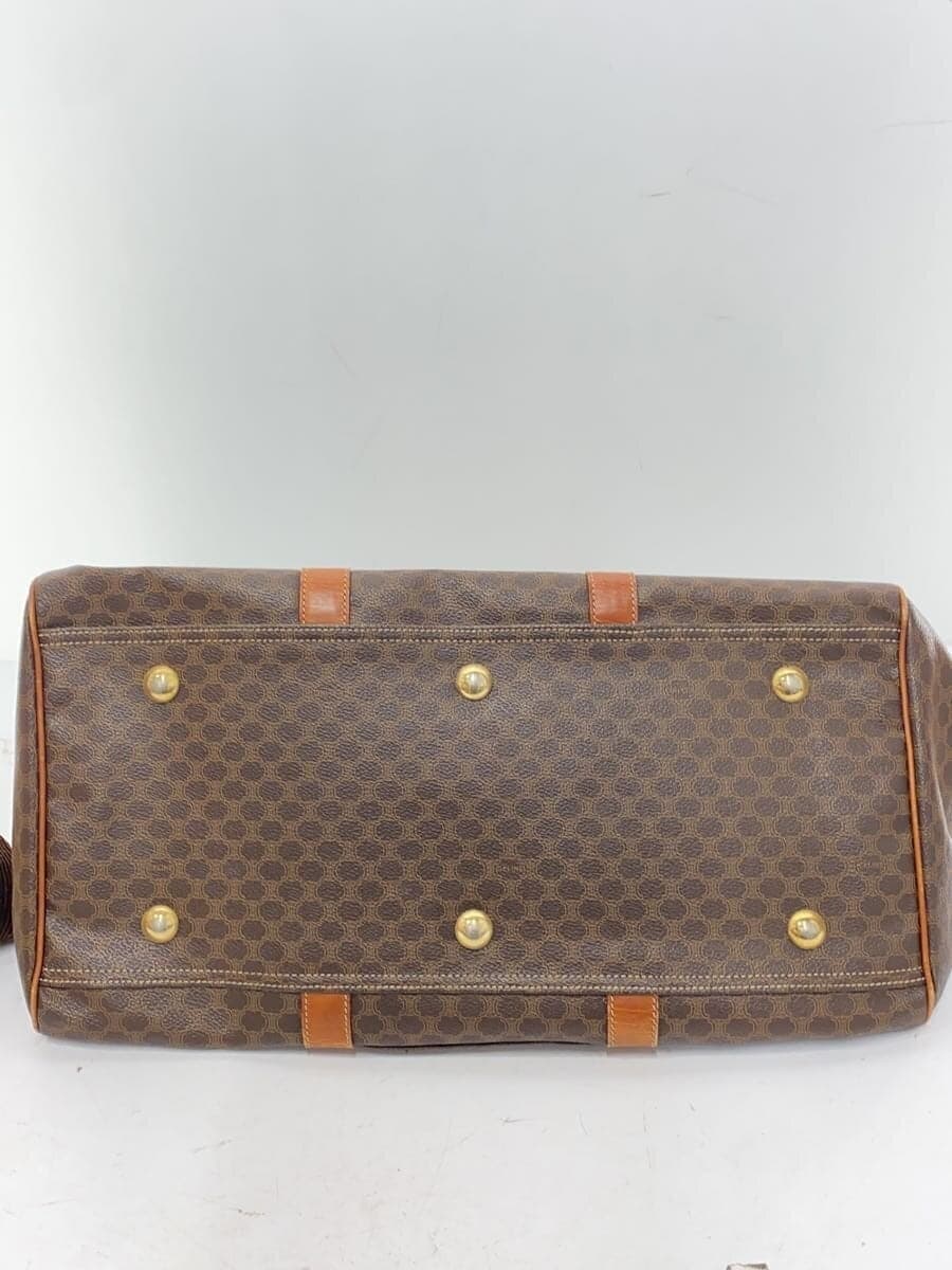 CELINE Boston Bag Leather Brown All Over Pattern MC98 2 4