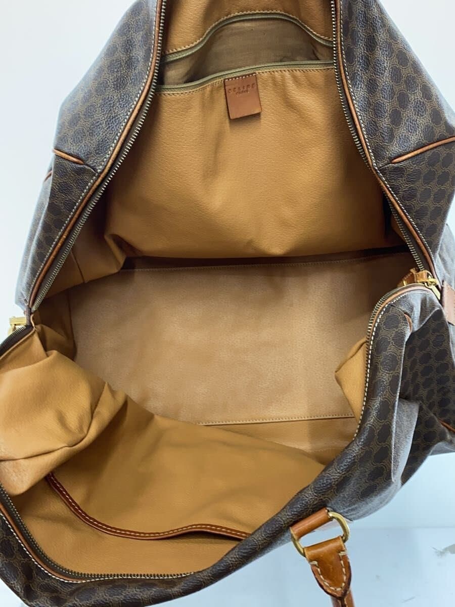 CELINE Boston Bag Leather Brown All Over Pattern MC98 2 6