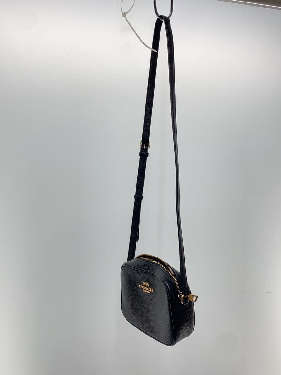 COACH Mini Jamie Camera Bag Leather Black Black Solid CA069 2