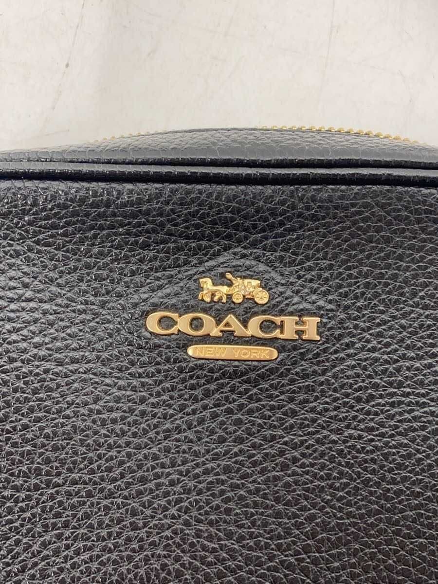 COACH Mini Jamie Camera Bag Leather Black Black Solid CA069 5