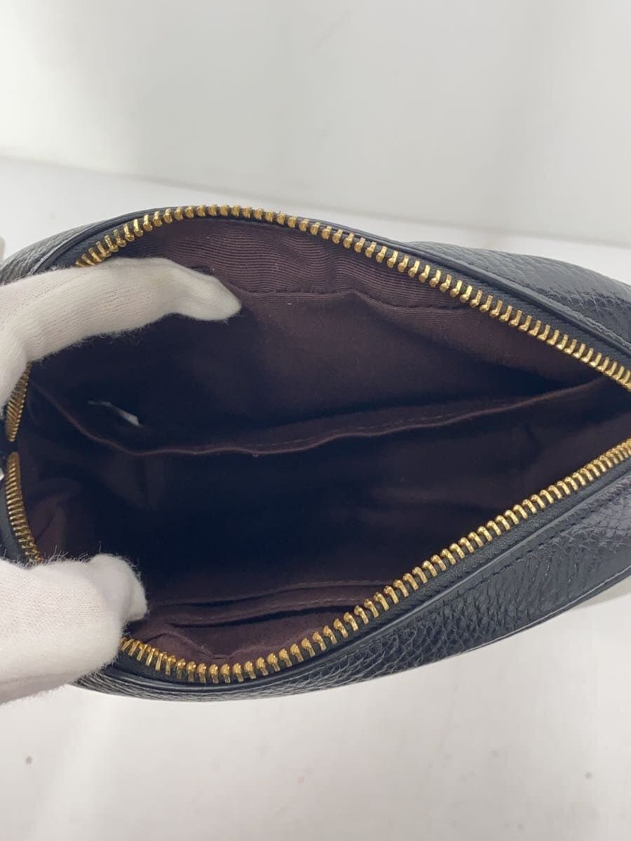 COACH Mini Jamie Camera Bag Leather Black Black Solid CA069 6