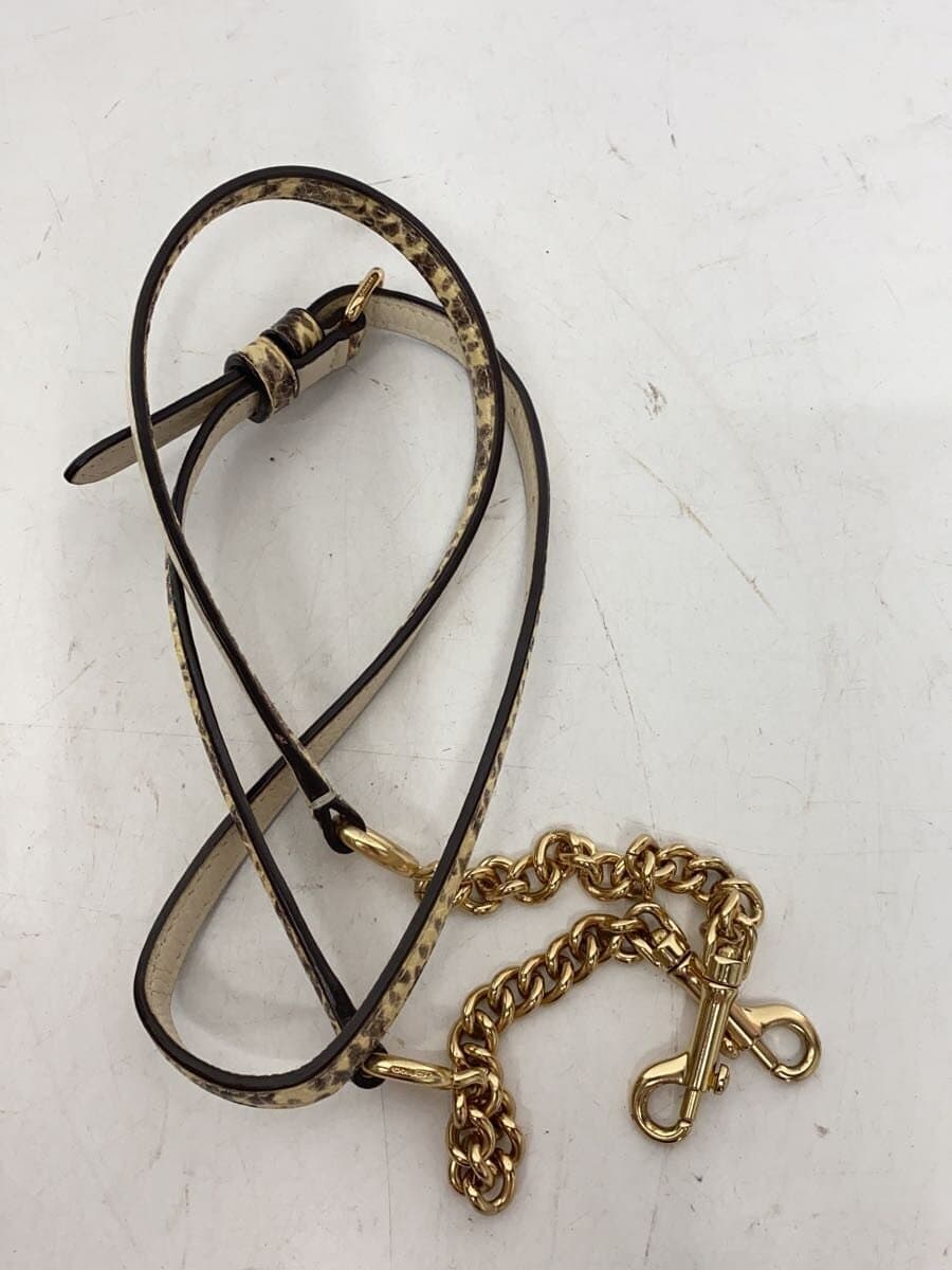 COACH Handbag Leather Cream All Over Pattern F73128 Shoulder Bag 2-Way 8