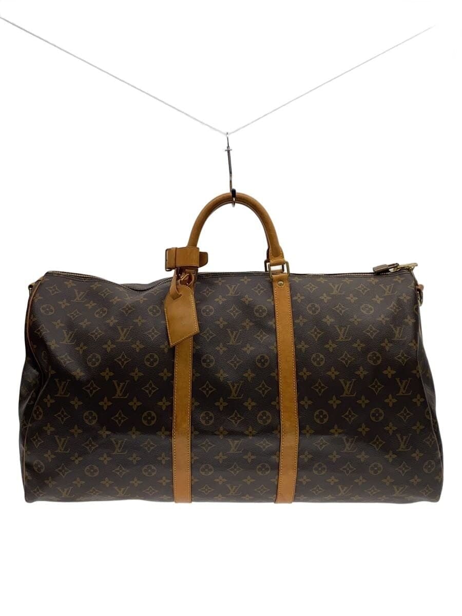 LOUIS VUITTON Keepall Bandoulière 60 Monogram Canvas PVC BRW M41412